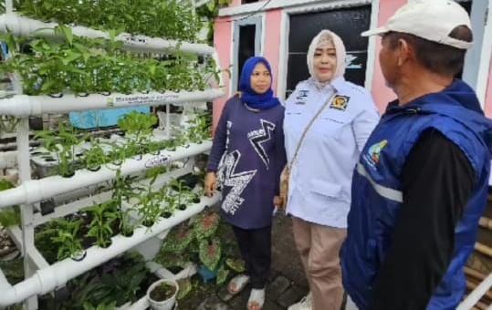 Fahira Idris Sapa Warga Yang Sedang Panen Buah dan Sayur