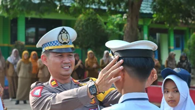Polres Pringsewu Gelar Edukasi Lalu Lintas di SMPN 3 Gadingrejo, Ciptakan Pelajar Pelopor Keselamatan