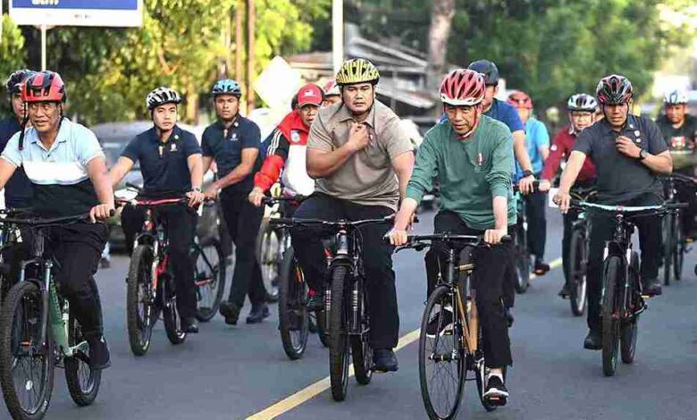 Presiden Jokowi Bersepeda