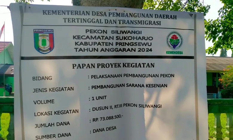 Salahi Aturan ,Pekon Siliwangi Bangun Poyek Dana Desa(DD) Pakai dana talangan