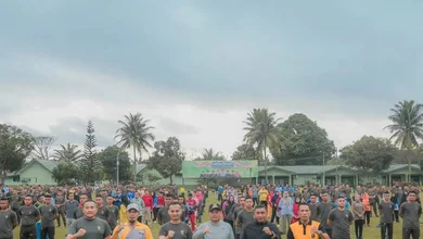 Pj. Wali Kota Padangsidimpuan ikuti Olahraga Bersama dengan Forkopimda
