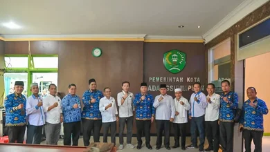 Pj. Walikota Padangsidimpuan H. Timur Tumanggor Terima Audensi Pengurus PWI Tabagsel