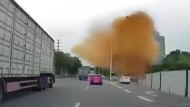 Ledakan pipa septic tank di kota nanning china