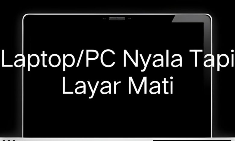 penyebab laptop atau pc nyala tapi layar mati