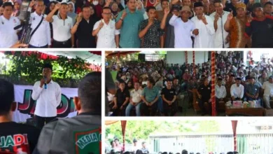 Tegaskan Komitmen, Paslon JADI Kukuhkan Tim Di Desa Penyandingan