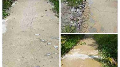 pembangunan jalan desa suka pindah pakai dana desa ulak kerbau baru