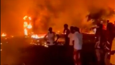 truk tangki bbm meledak