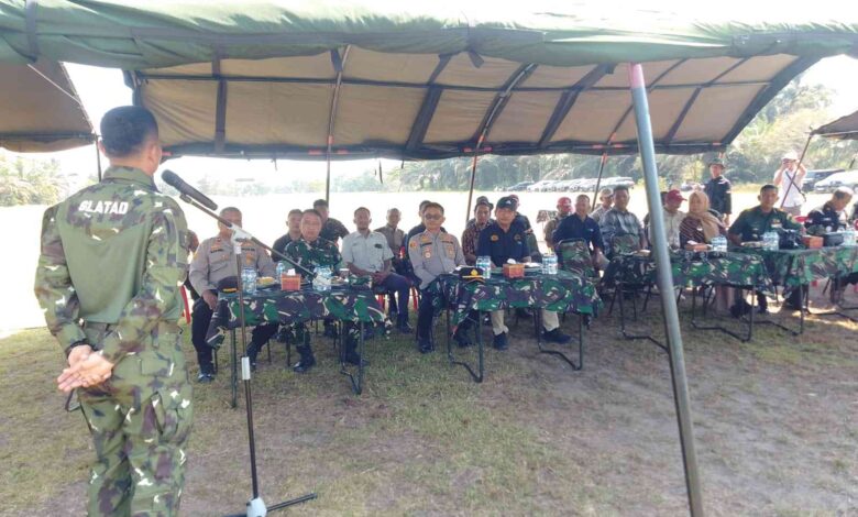 Pererat Tali Silaturrahmi, Kapolsek Tanjung Raja Mengikuti Kegiatan Coffe Morning Bersama Komandan Brigade Infanteri 8/Garuda Cakti