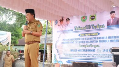 Wabup Tapsel Hadiri pengajian peringatan Maulid Nabi Muhammad SAW 1447 H yang digelar Kecamatan Angkola Muara Tais