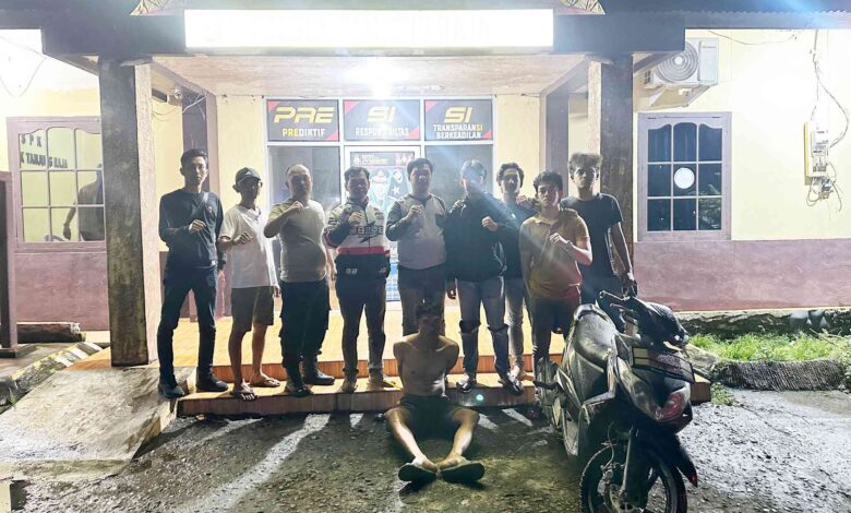 Pelaku Curanmor yang Viral di Desa Ulakkerbau Baru Berhasil Ditangkap Team Rajawali Polsek Tanjung Raja