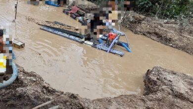 Aktivitas PETI di dekat Hutan Lindung Sentajo Raya