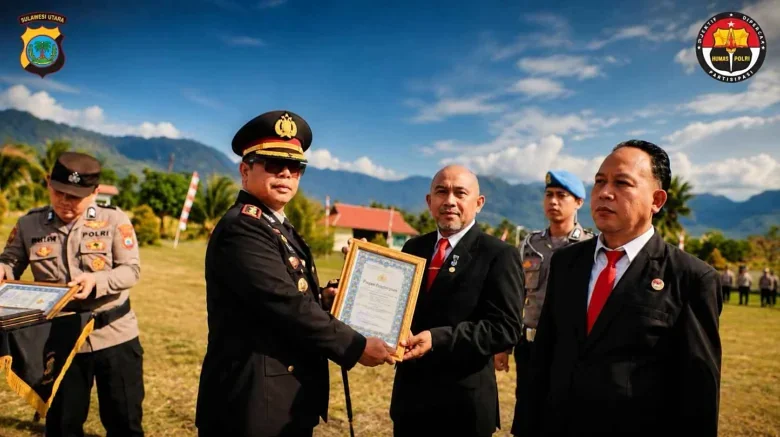Kapolres Beri Penghargaan, Bertepatan Peringatan HUT RI ke‑81 Kepada Tujuh Personel Sat Narkoba