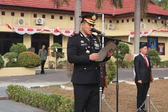Wakapolres Ogan Ilir Pimpin Upacara HUT ke‑81 RI, Tekankan Pengabdian dan Profesionalisme