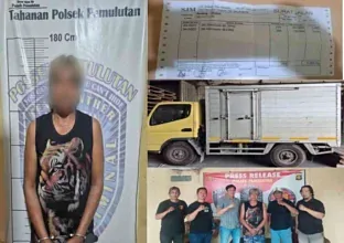 Polsek Pemulutan Ogan Ilir Ungkap Kasus Penggelapan 5 Ton Beras, Tersangka Diamankan di Sumatera Barat