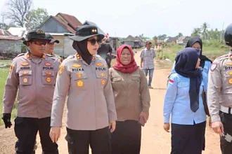 Kapolsek Pemulutan Dampingi Kapolres Ogan Ilir Pantau Rawan Karhutla di Desa Ibul