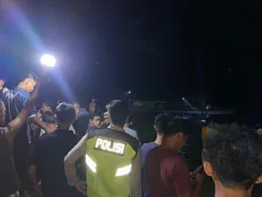 Polsek Rantau Alai Pimpin Pencarian Korban Diduga Tenggelam di Sungai Ogan Lubuk Rukam