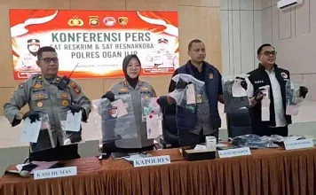 Polres Ogan Ilir Rilis Ungkap Kasus Selama Agustus 2026, 13 Tersangka Diamankan Beserta Barang Bukti Kejahatan