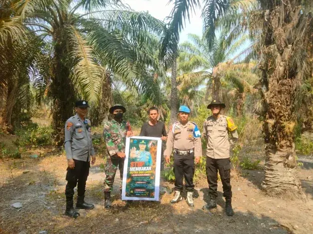 Polsek Rantau Alai Gelar Patroli Mitigasi dan Himbauan Karhutla, Tegaskan Larangan Bakar Lahan Tanpa Toleransi