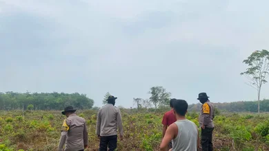 Cegah Karhutla, Polsek Rantau Alai Gencarkan Patroli dan Edukasi Warga