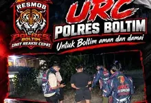 Dipimpin Kanit Resmob, Tim URC Polres Boltim Laksanakan Patroli KRYD dan Himbau Masyarakat