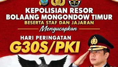Kapolres Boltim Peringati Hari G30SPKI, Heningkan Cipta Kenang Pahlawan Jaga Kerukunan Demi Keutuhan Bangsa