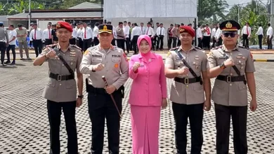 Kapolres Mitra Pimpin Sertijab Kasat Reskrim dan Kapolsek Ratatotok