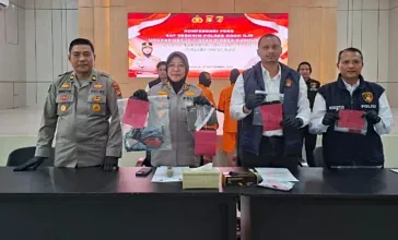 Kapolres Ogan Ilir Rilis Kasus Karhutla, 2 Tersangka Diamankan Terancam 9 Tahun Penjara dan 4 Perkara Lainnya Masih Diselidiki