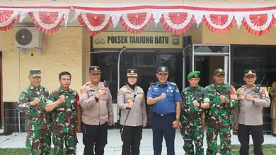 Kapolres Ogan Ilir Tekankan Pencegahan Karhutla dan Kamtibmas dalam Kunjungan Kerja ke Polsek Tanjung Batu
