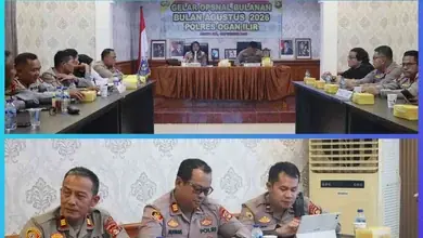 Kapolsek Tanjung Batu AKP Suparna P. Utomo Ikuti Evaluasi Kinerja, Kamtibmas dan Pelayanan Jadi Perhatian