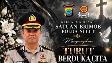 Komandan Batalyon B Pelopor Inuai Brimobda Sulut Ucapkan Belasungkawa Atas Berpulangnya Kabid Humas Polda Sulut, Kombes Steidy Raranta