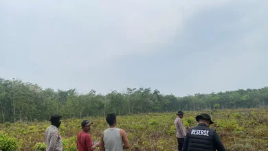 Mitigasi Karhutla Digencarkan, Polsek Rantau Alai Ajak Warga Jaga Lingkungan