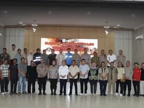 Perkuat Pencegahan Karhutla, Kapolsek Indralaya Hadiri Rakor Lintas Sektor