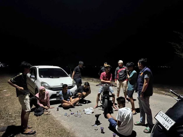 Polsek Indralaya Gelar KRYD dan Patroli Hunting, Sasar Lokasi Rawan Gangguan Kamtibmas