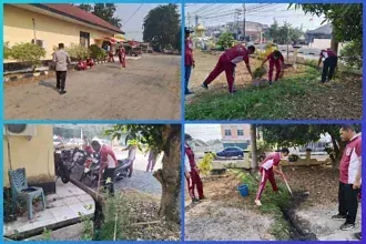 Polsek Indralaya Gelar Kurve Serentak, Wujudkan Mako Bersih dan Nyaman