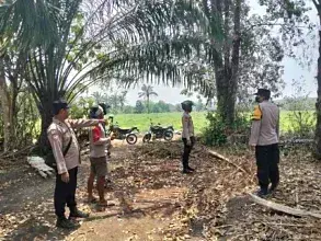 Polsek Rantau Alai Perkuat Mitigasi Karhutla, Masyarakat Diingatkan Ancaman Sanksi Pidana