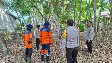 Sinergi Cegah Karhutla, Polsek Tanjung Raja dan Tim Gabungan Patroli ke Desa Kerinjing