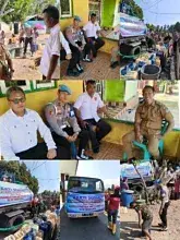 Sipropam Polres Boltim Gelar Bakti Sosial Peringati HUT Ke-24, Berbagi Beras Dan Air Bersih Ke Masyarakat
