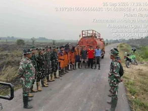 Tim Gabungan Padamkan Karhutla di Palem Raya, 2 Hektare Lahan Berhasil Dipadamkan