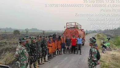 Tim Gabungan Padamkan Karhutla di Palem Raya, 2 Hektare Lahan Berhasil Dipadamkan