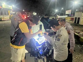URC Resmob Polres Bolmong Gelar Patroli dan Razia Bersama Tim Gabugan
