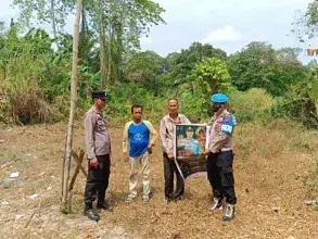Wujudkan Wilayah Bebas Karhutla, Polsek Rantau Alai Intensifkan Mitigasi