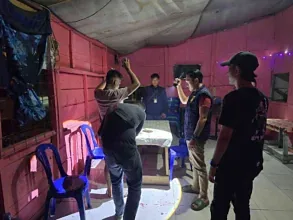 Persempit Ruang Gerak Pelaku Kejahatan, Tim Singo Layo Polsek Indralaya Laksanakan Patroli Tengah Malam