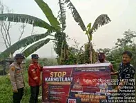 Antisipasi Karhutla, Polres Ogan Ilir Melalui Polsek Pemulutan Patroli di Desa Ibul Besar I dan III