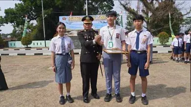 Danyon B Pelopor Hadiri Upacara HUT TNI Ke-81 Di Kodim 1303/Bolmong, Semoga Semakin Kuat Profesional Dan Semakin Dekat Dengan Rakyat