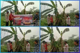 Polsek Pemulutan Bersama Tiga Pilar Gencarkan Patroli dan Himbauan Cegah Karhutla