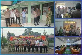 Kapolsek Tanjung Raja AKP Sondi Fraguna Dampingi Kapolres Ogan Ilir Anjangsana ke Kodim 0402/OKI