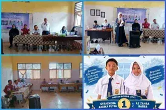 Syahendra Andika dan Azahra Ratifa Terpilih Pimpin OSIS SMPN 1 Sungai Pinang