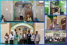 Polsek Tanjung Raja Gelar JUMLING di Tiga Masjid, Sampaikan Pesan Kamtibmas dan Hadirkan Mobil Senyum