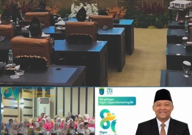 Hari Jadi Kabupaten OKI Ke 81 Digelar Pada Rapat Paripurna DPRD OKI Ke Dua Masa Sidang Pertama