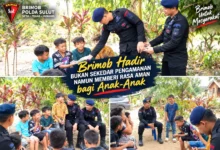 Foto pendukung berita Brimob Bukan Hanya Jaga Perbatasan Tonom dan Ibolian, Tapi Pulihkan Rasa Aman Anak